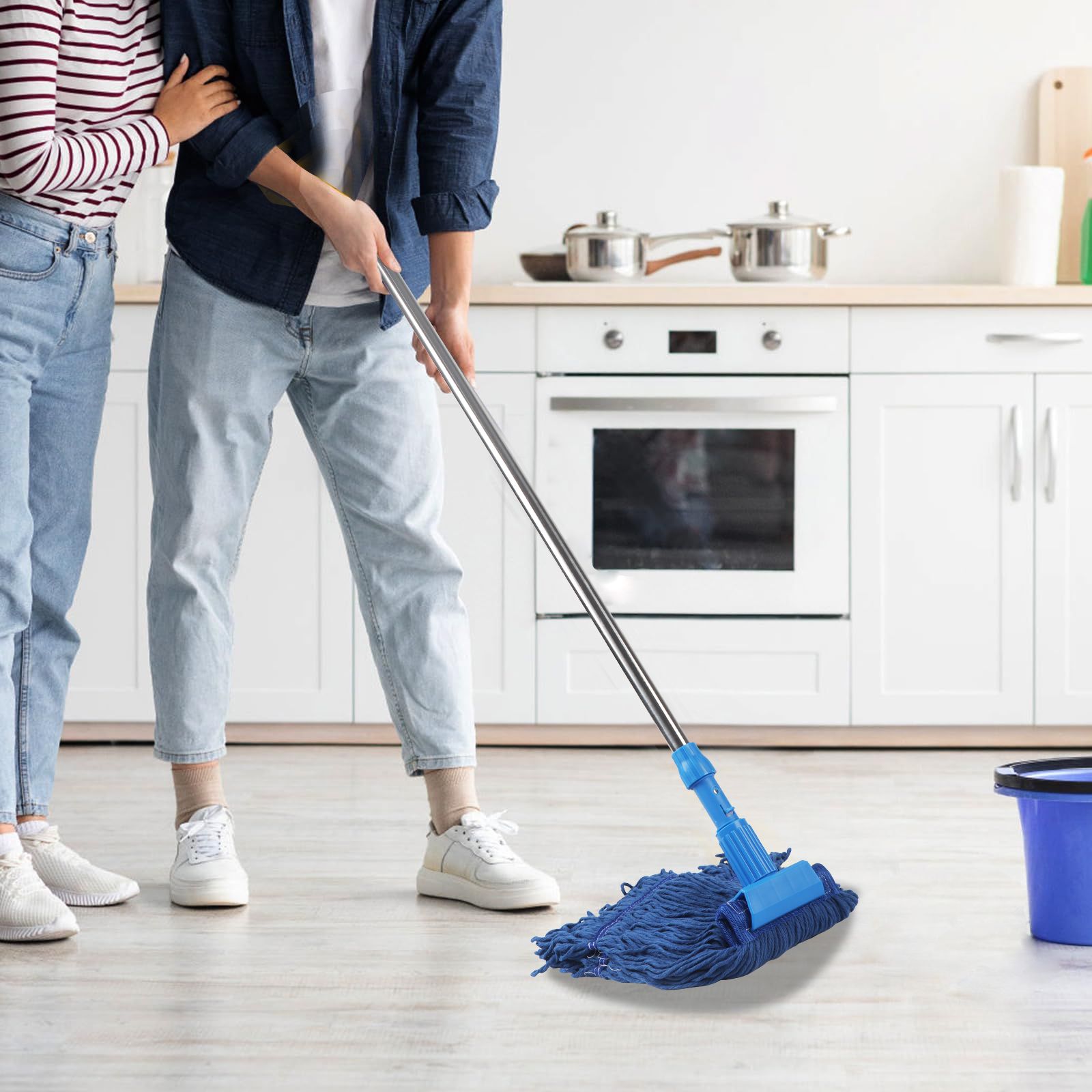 스플라이스 로드가 있는 상업용 걸레