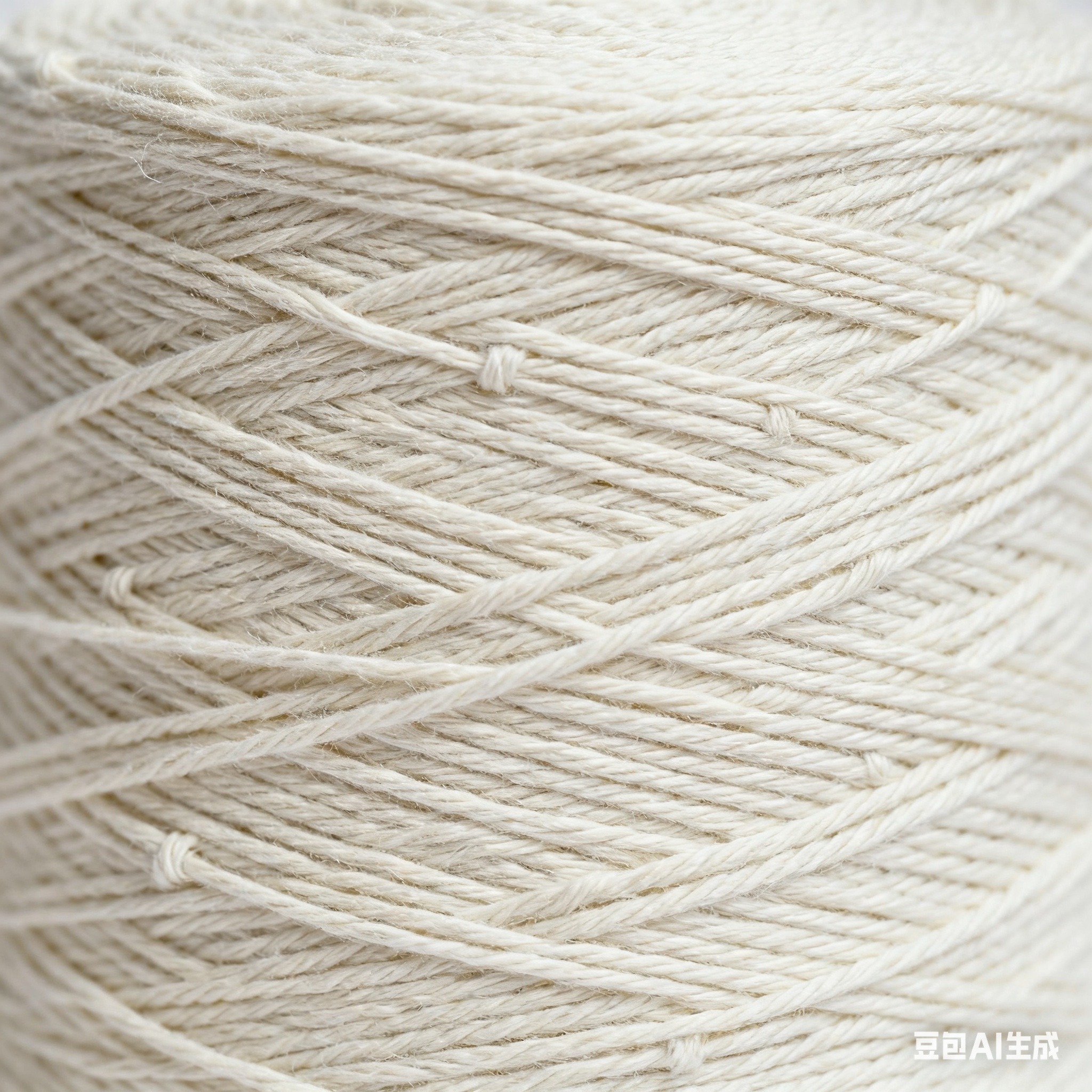 섬유재료 조합에 의한 원사