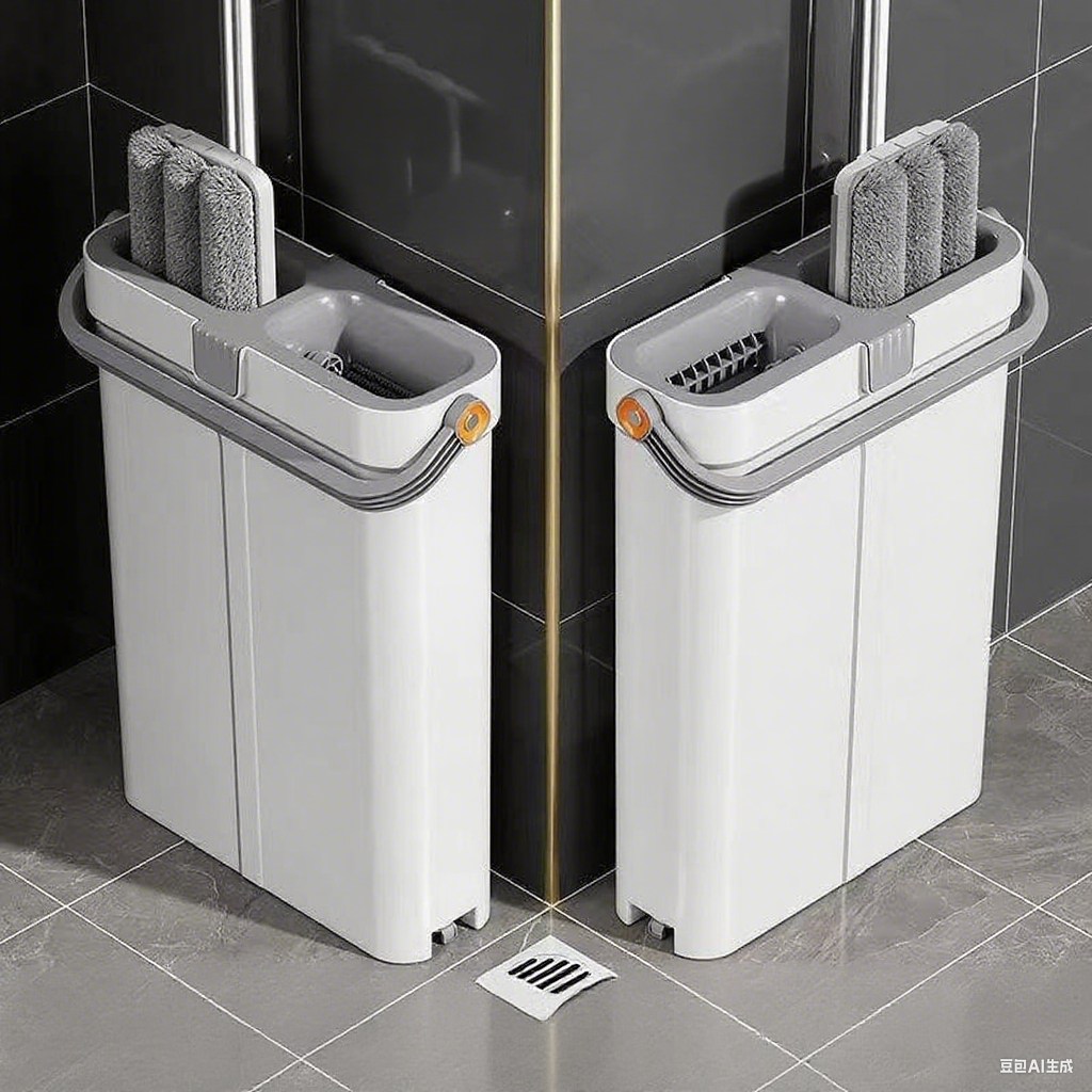 물걸레 세트가 포함된 걸레 및 양동이